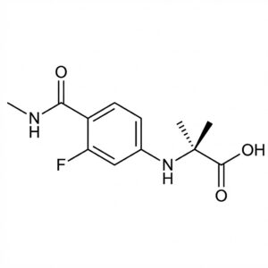 Enzalutamide Impurity G, 2-[3-fluoro-4-(methylcarbamoyl)anilino]-2-methyl-propanoic acid